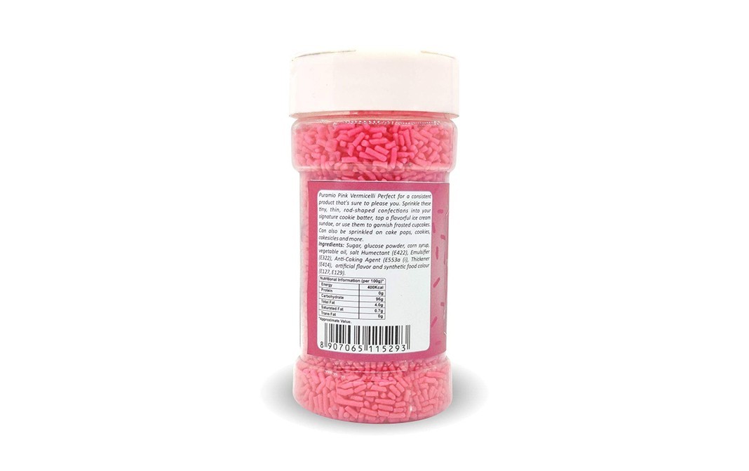 Puramio Pink Vermicelli    Plastic Bottle  125 grams